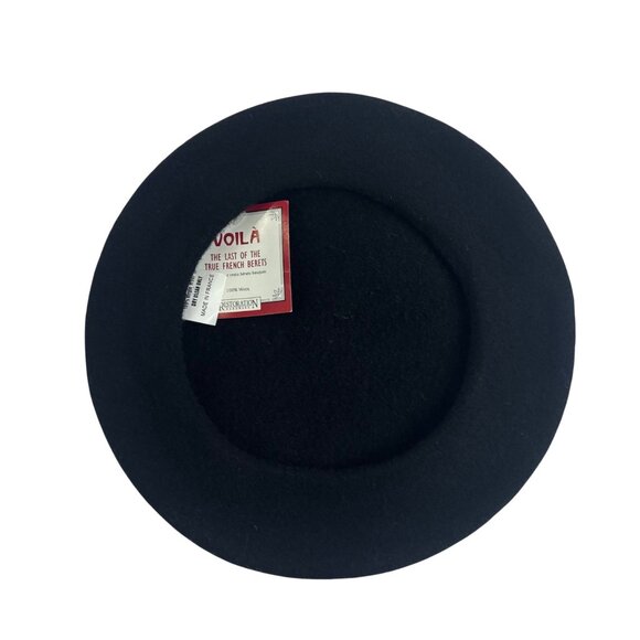 Restoration Hardware Black Beret Hat Virgin Wool The Last Of The True French Ber main image 11